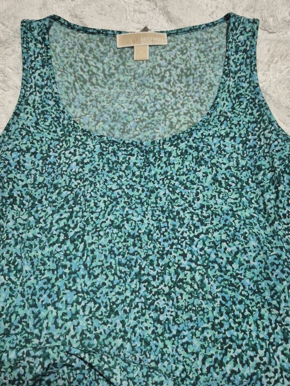 Michael Kors Teal Floral Sleeveless Maxi Dress  Size:XL - Picture 11 of 12